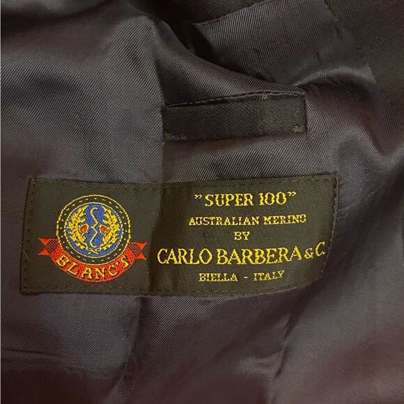 Hugo Boss Blazer Al Capone 100% virgin wool 44L Black Wool Blend Suit Coat - Picture 6 of 10